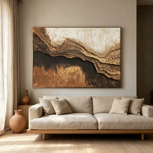 3D Textured Art | Golden Ridgeline