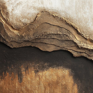 3D Textured Art | Golden Ridgeline