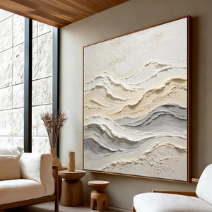 3D Textured Abstract Art | Undulating Mountain Swathes