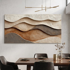 Russet Warmth Drift | 3D Textured Wall Art