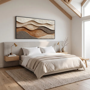 Russet Warmth Drift | 3D Textured Wall Art