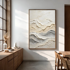 3D Textured Abstract Art | Undulating Mountain Swathes