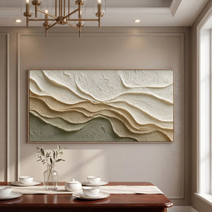 Soft Terrain Whisper | 3D Textured Wall Art