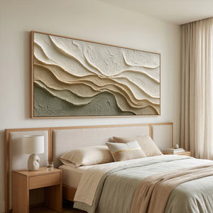Soft Terrain Whisper | 3D Textured Wall Art