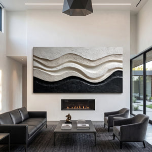 Midnight Drift | 3D Textured Wall Art