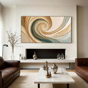 Vortex Rhythm | Spiral Textured Abstract Art