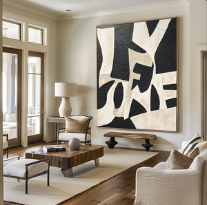 Modern Abstract Art | Black & White
