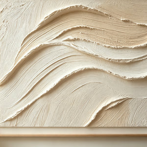 3D Impasto White Textured | Earth Currents