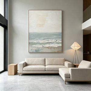 3D Impasto Layer Texture | Coastal Shore Tides