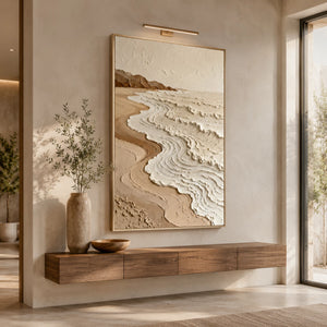 3D Textured Abstract Art | Coastal Tide Shores