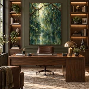 Enchanted Forest River | Moody Nature Wall Art
