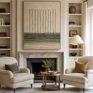 Vertical Lines & Strata | textured wall art