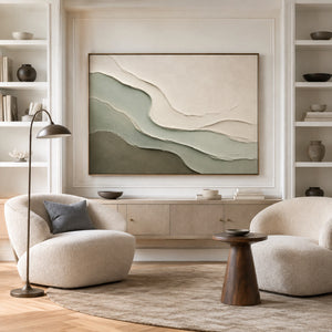 Wabi Sabi Sage Landscape | Modern Organic Wall Decor