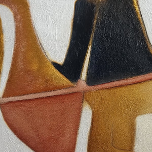 Modern Abstract Art | Gilded Shapes