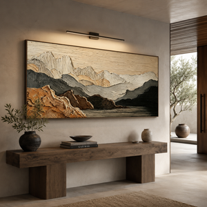 Thick Impasto | Mountain Lake Vista