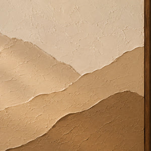 Dune Veil | Warm Earth‑Tone Textured Wall Art