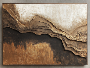 3D Textured Art | Golden Ridgeline