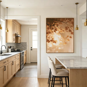 Autumn Maple Glow | Warm Natural Wall Piece