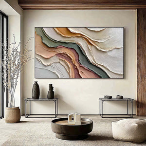 Soft Terrain | Impasto Layered Abstract