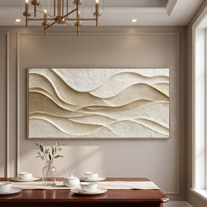 Soft Undulating Form | 3D Textured Wall Art