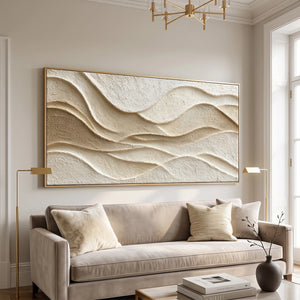 Soft Undulating Form | 3D Textured Wall Art