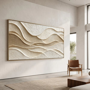 Soft Undulating Form | 3D Textured Wall Art