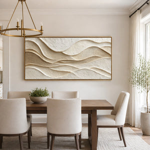 Soft Undulating Form | 3D Textured Wall Art