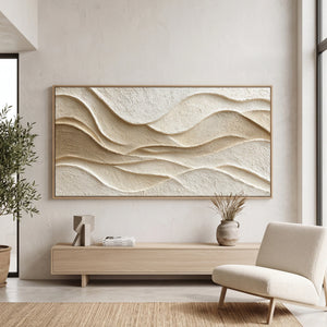 Soft Undulating Form | 3D Textured Wall Art