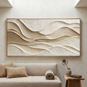 Soft Undulating Form | 3D Textured Wall Art