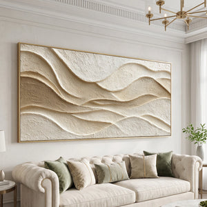 Soft Undulating Form | 3D Textured Wall Art