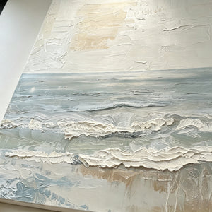 3D Impasto Layer Texture | Coastal Shore Tides