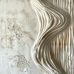 Wabi-Sabi 3D Impasto Texture | Flowing Organic Veins