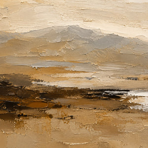 Hushed Horizon | Muted Tone Abstract Wall Piece