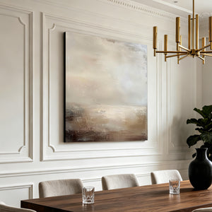 Minimalist Abstract Art | Soft Earth Horizon