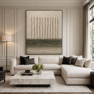 Vertical Lines & Strata | textured wall art