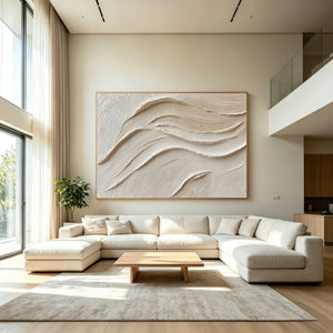 3D Impasto White Textured | Earth Currents