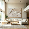 Earth Currents | 3D Impasto White Textured