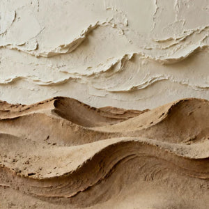 3D Textured Abstract Art | Terraced Mountain Swirls