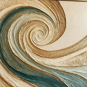 Vortex Rhythm | Spiral Textured Abstract Art