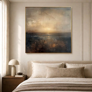Wabi Sabi Atmospheric Seascape Art | Ocean Glow