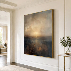 Wabi Sabi Atmospheric Seascape Art | Ocean Glow