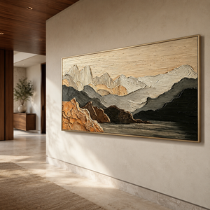 Thick Impasto | Mountain Lake Vista
