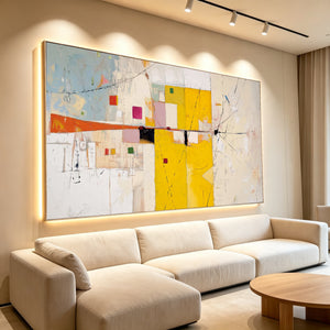 Modern Abstract Art | Citrus Geometry