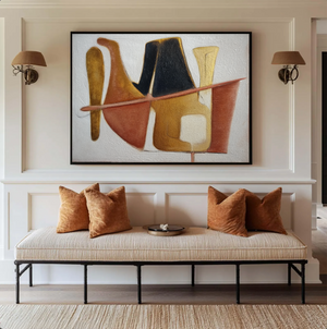 Modern Abstract Art | Gilded Shapes