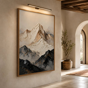 Textured Relief | Snow Capped Mountain Range