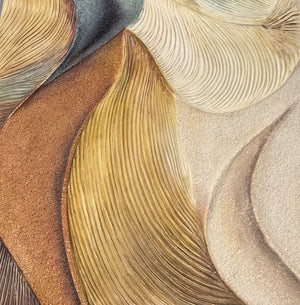 3D Textured Abstract Art | Flowing Wave