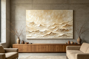 3D Textured Abstract Art | Layered Peaks