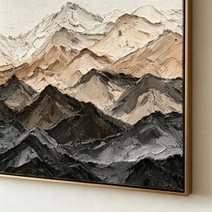 Earth‑Tone Ridges | Textured Mountain Layers