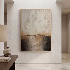 Wabi Sabi Thick Texture Abstract Art | Stratified Mist