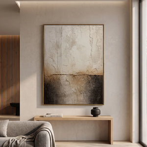 Wabi Sabi Thick Texture Abstract Art | Stratified Mist